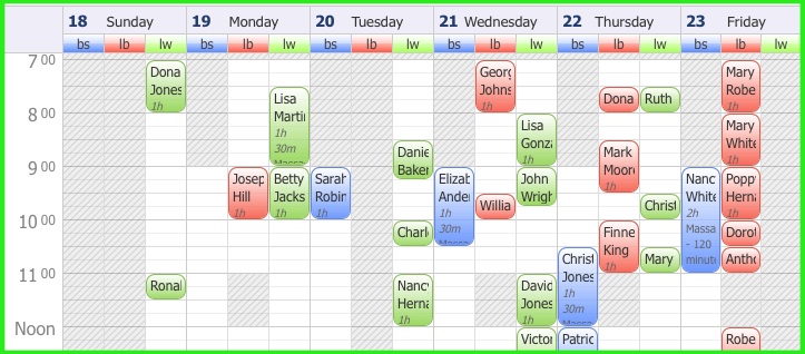 Full Slate - Schedule